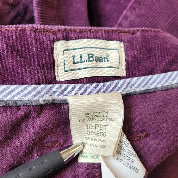 LL Bean Plum Purple Corduroy 💜 Skirt - Picture 7 of 8